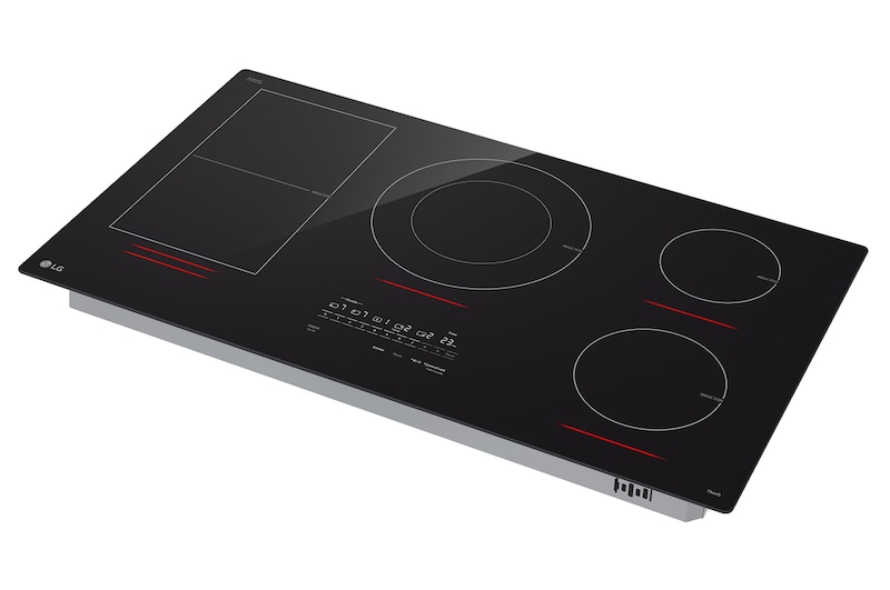 36" LG Induction Cooktop with 5 Element 5.0kW UltraHeat and Smart - CBIH3617BE