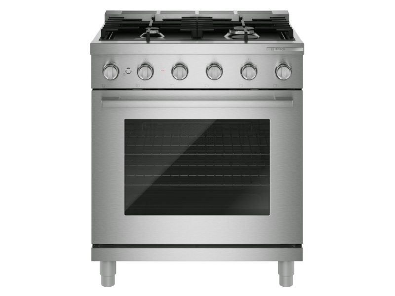30" Bosch 500 Series Gas Freestanding Range in Stainless Steel - HGS5057UC