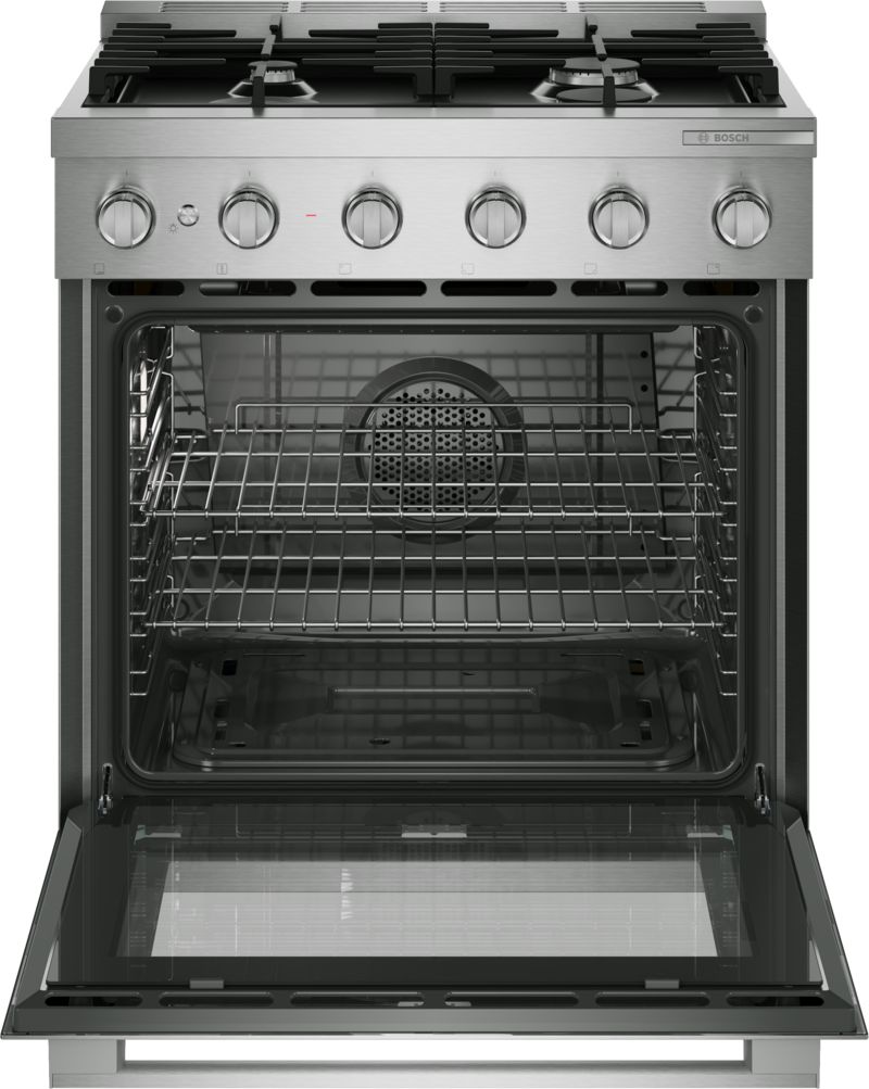 30" Bosch 500 Series Gas Freestanding Range in Stainless Steel - HGS5057UC