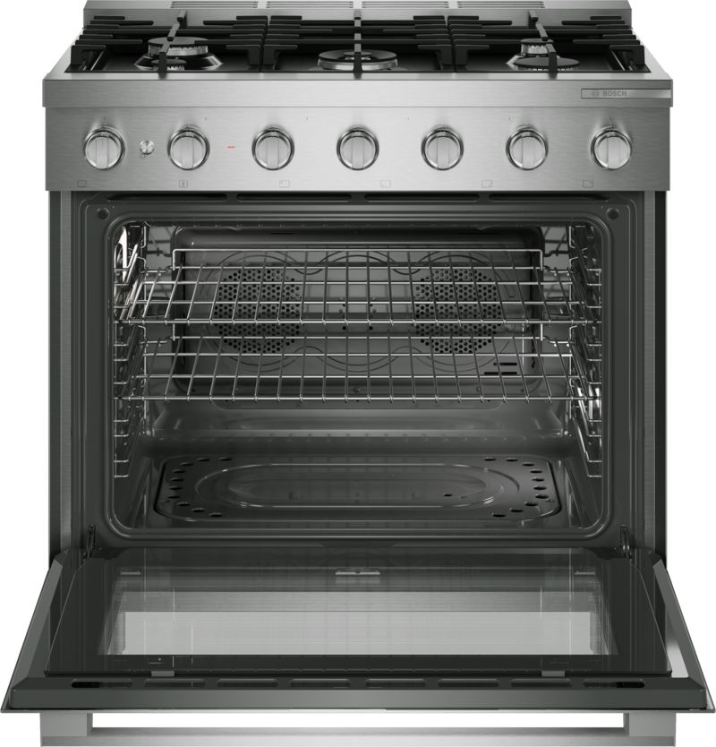 36" Bosch 500 Series Gas Freestanding Range in Stainless Steel - HGS5657UC