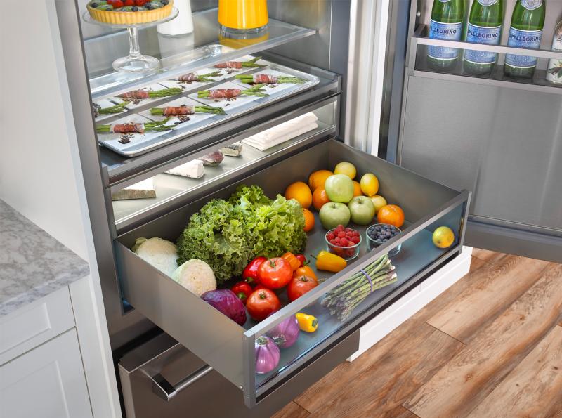 36" Blue Star 22.4 Cu. Ft. Right Hinge PRO Built-In Refrigerator/Freezer - BBB36R3