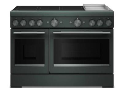 48" KitchenAid 6-Element Induction Freestanding Commercial-Style Range with Griddle - KFID948SJP