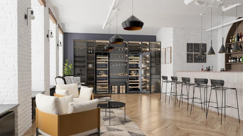 27" Liebherr Freestanding Three Zone Smart Wine Cooler - Wgb7470