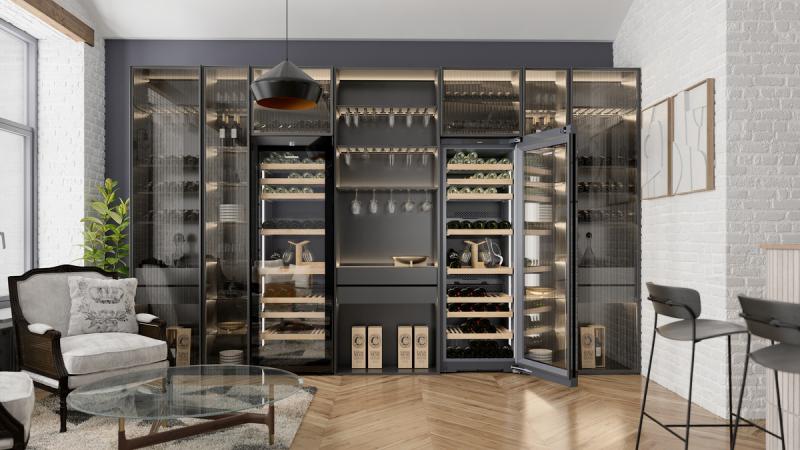 27" Liebherr Freestanding Three Zone Smart Wine Cooler - Wgb7470