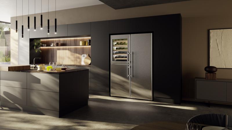 Liebherr Freestanding Side-by-Side Combination with Wine Tempering Compartment - SW5291-SRB5290
