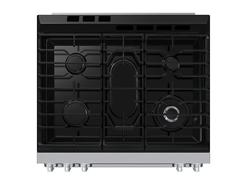 30" Samsung 6.0 Cu. Ft. Gas Slide-In Range with 90H Flex Duo True Convection with Air Fry Max Illuminated Precision Knobs - NSG90H60DRAA