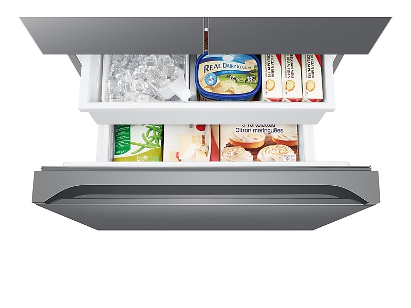 33" Samsung 18 Cu.Ft. 3-Door French Door Refrigerator with Twin Cooling Plus - RF18A5101S9/AA