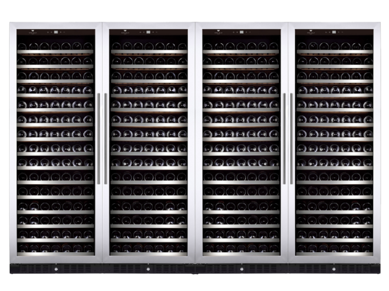 Wine Cell'R Diamond Collection Built-in 724 Bottles 4 Zones Wine Cellar - WC181SSSZ7-4