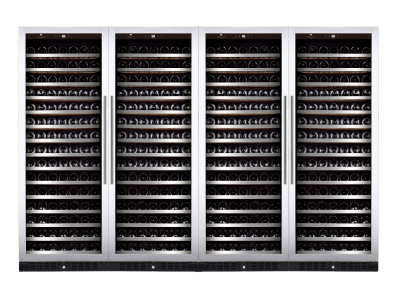 Wine Cell'R Diamond Collection Built-in 724 Bottles 4 Zones Wine Cellar - WC181SSSZ7-4