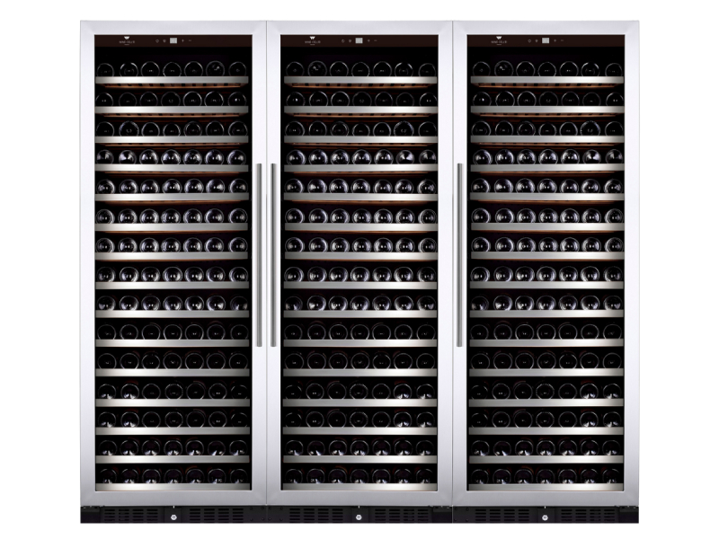 Wine Cell'R Diamond Collection 543 Bottles 3 Zones Wine Cellar - WC181SSSZ7-3