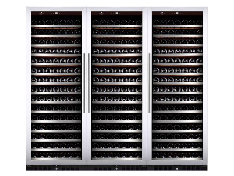Wine Cell'R Diamond Collection 543 Bottles 3 Zones Wine Cellar - WC181SSSZ7-3