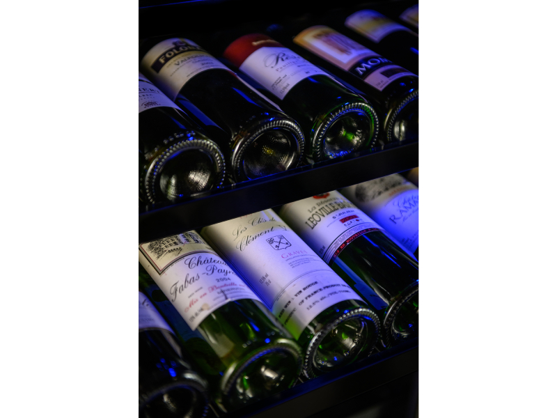 Wine Cell'R Black Pearl Collection 181 Bottles Large Dual Zone Wine Cellar - WC181FGD7