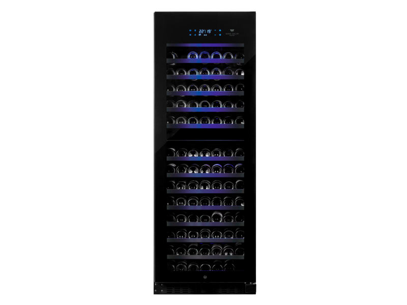 Wine Cell'R Black Pearl Collection 181 Bottles Large Dual Zone Wine Cellar - WC181FGD7