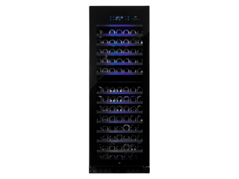 Wine Cell'R Black Pearl Collection 181 Bottles Large Dual Zone Wine Cellar - WC181FGD7