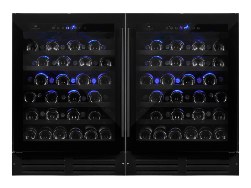 Wine Cell'R Black Pearl Collection 92 Bottles Multi Dual Zone Wine Cellar - WC46FGSZ7-2