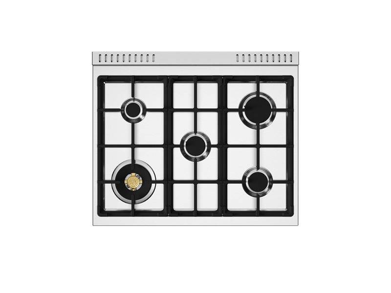 30" Bertazzoni Freestanding  Dual Fuel 5 Burners Range - MAS305DFMNG