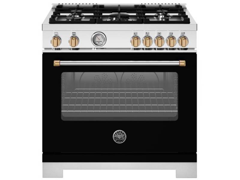 36" Bertazzoni Freestanding 5 Burners Gas Range - MAS365GASNG
