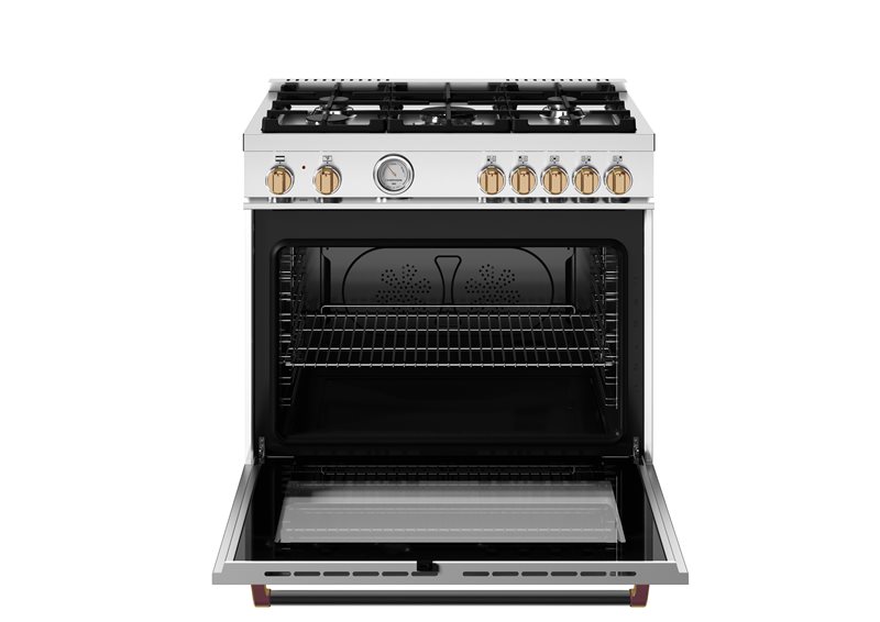 36" Bertazzoni Dual Fuel Range 5 Burner Electric Oven - MAS365DFMNG