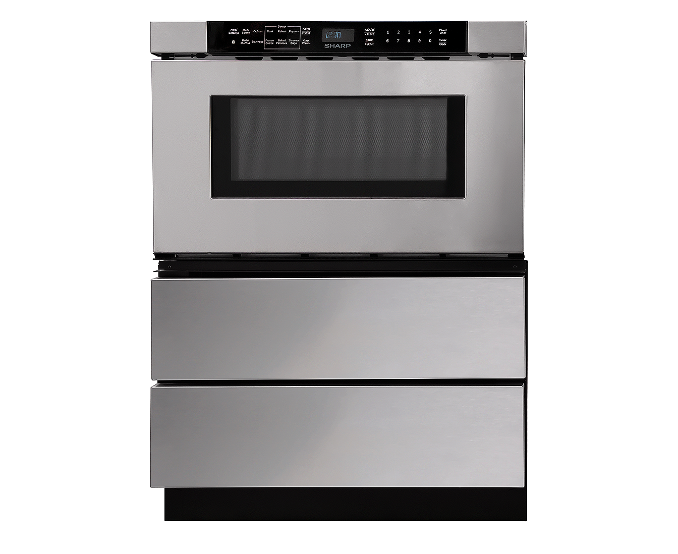 24" Sharp Built-In Microwave Drawer 950W Stainless Steel - SMD2443JSC