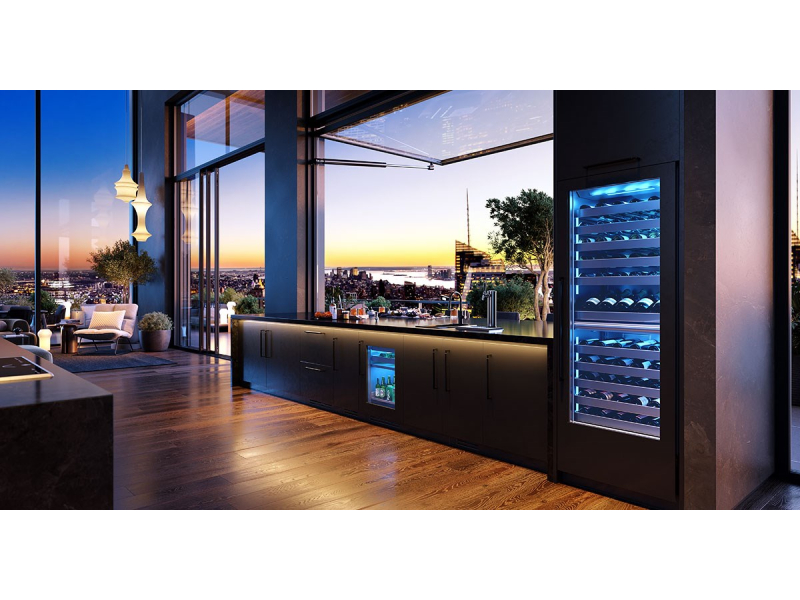 24" Perlick G5 Luxe Undercounter Refrigerator with Glass Door - G5RE24GL