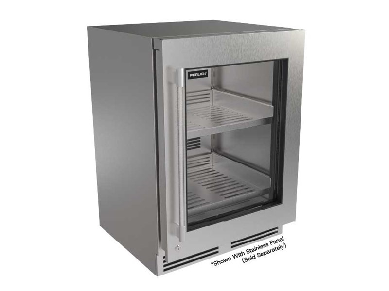 24" Perlick G5 Luxe Undercounter Refrigerator with Glass Door - G5RE24GL