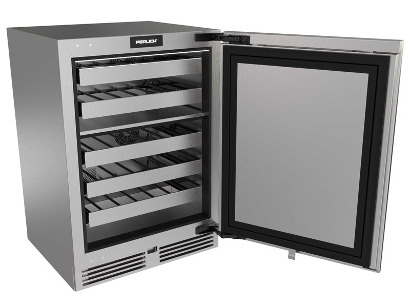 24" Perlick G5 Luxe Dual Zone Wine Reserve Solid Door - G5WD24SL