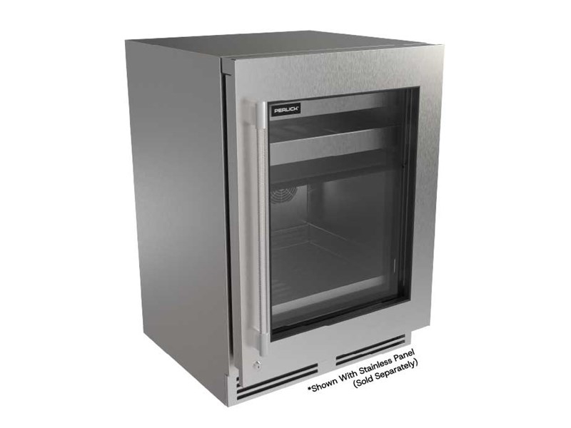 Perlick G5 Luxe 24" Dual Zone Beverage Center Glass Door - G5BZ24GL