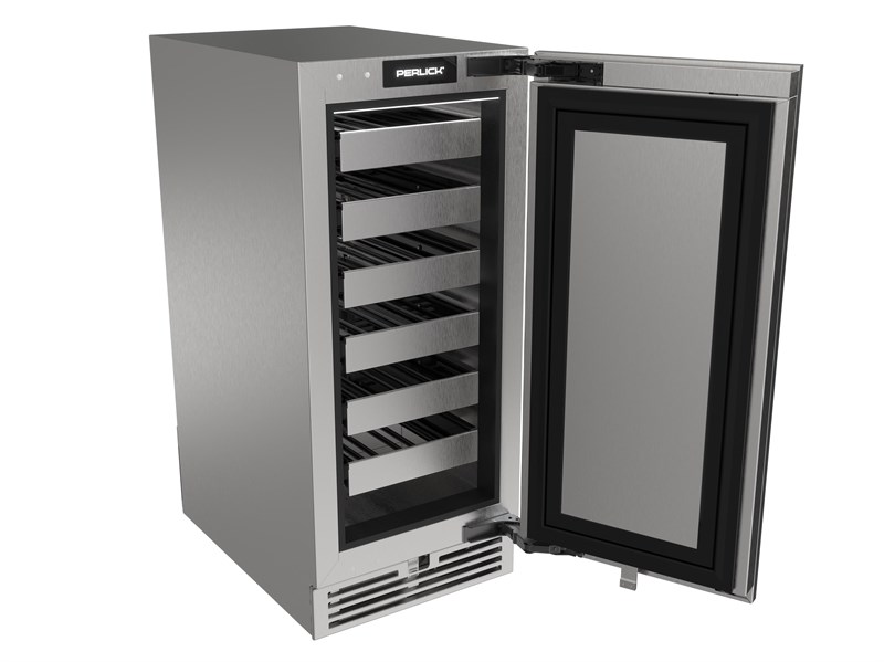 15" Perlick G5 Luxe Wine Reserve Solid Door - G5WR15SL