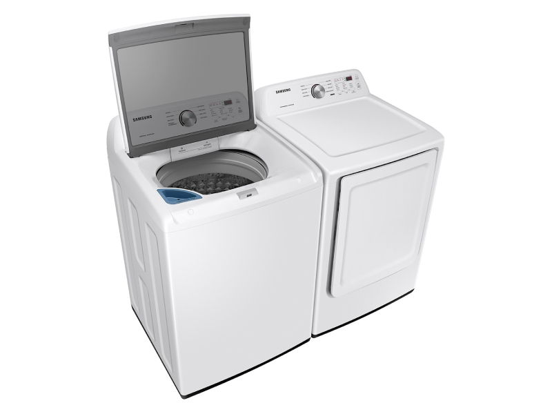 Samsung 7.2 Cu. Ft. Top Load Electric Dryer with Sensor Dry and Reversible Door - DVE45T3200W/A3