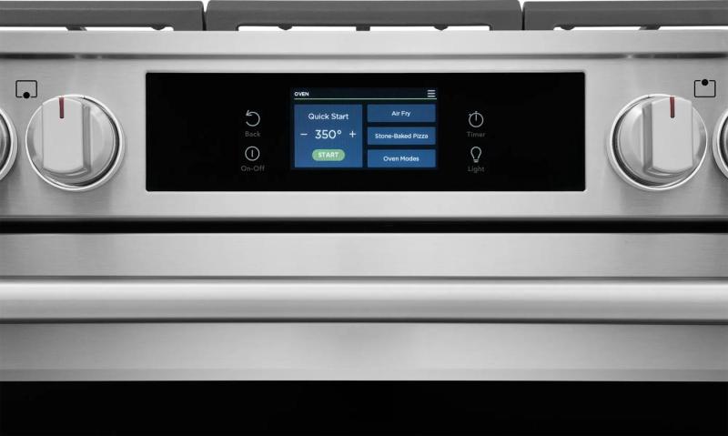 30" Frigidaire Professional Gas Range with Stone-Baked Pizza - PCFG3085BF