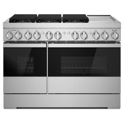 48" Jenn-Air NoirDual-Fuel Professional Range With Chrome-Infused Griddle - JDRP548HM