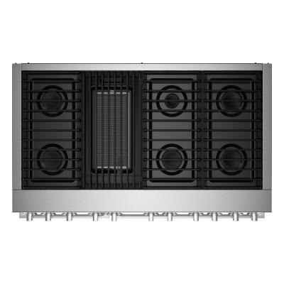 48" Jenn-Air Noir Dual-Fuel Professional Range With Gas Grill - JDRP648HM