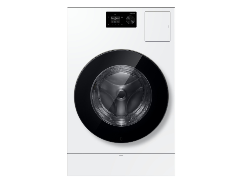27" Samsung 6.1 Cu. Ft. Bespoke AI Laundry All-in-One Combo Dial Screen - WD80H53BHWAC