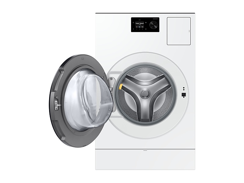 27" Samsung 6.1 Cu. Ft. Bespoke AI Laundry All-in-One Combo Dial Screen - WD80H53BHWAC