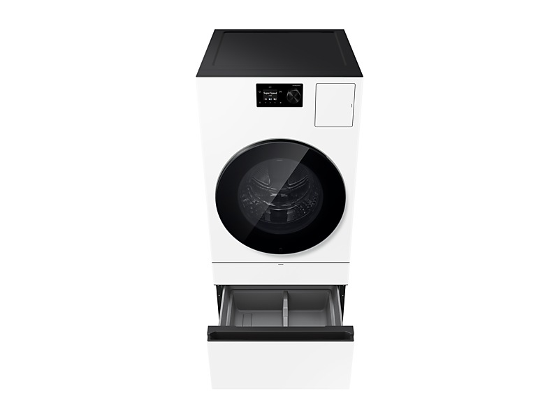 27" Samsung 6.1 Cu. Ft. Bespoke AI Laundry All-in-One Combo Dial Screen - WD80H53BHWAC