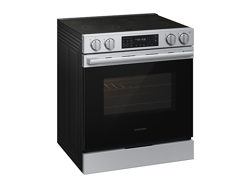 Samsung 6.3 Cu. Ft. Electric Slide-In Range True Convection with Air Fry Max | Air Sous Vide - NSE80H63XRAC