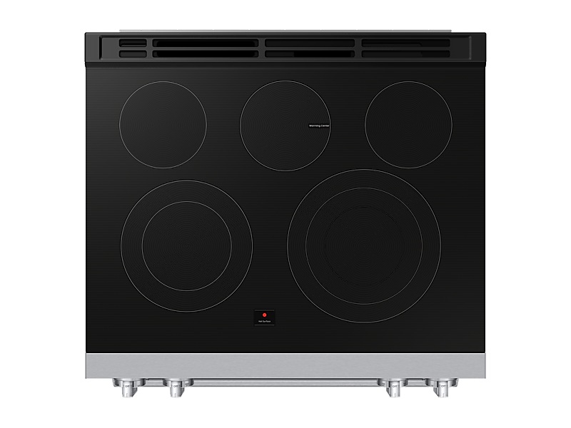 Samsung 6.3 Cu. Ft. Electric Slide-In Range True Convection with Air Fry Max | Air Sous Vide - NSE80H63XRAC