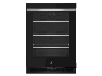 24" Jenn-Air NOIR Under Counter Glass Door Refrigerator, Right Swing - JUGFR242HM