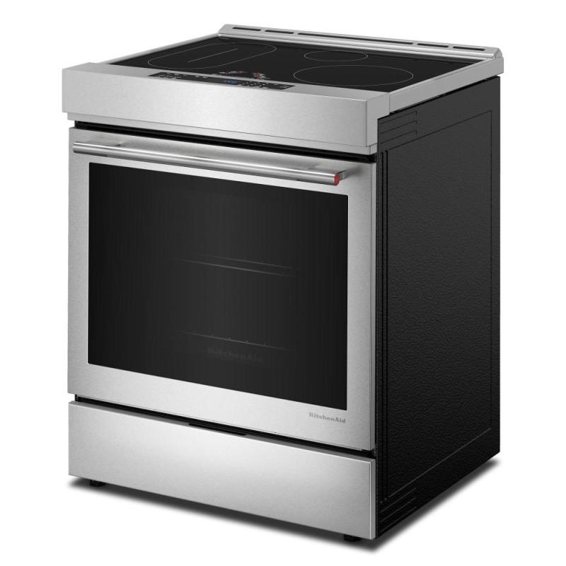 30" Kitchenaid 4-Element Induction Slide-In Convection Range - KSIS730TPS