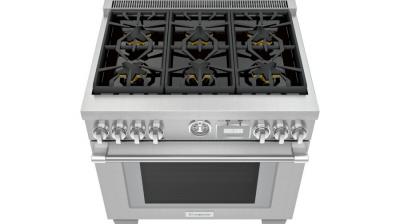 36" Thermador Pro Grand Freestanding Gas Range - PRG366WG