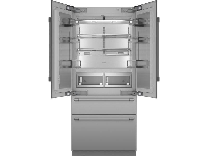 36" Thermador Freedom Built-in French Door Bottom Freezer Professional Stainless Steel - T36BT120NS
