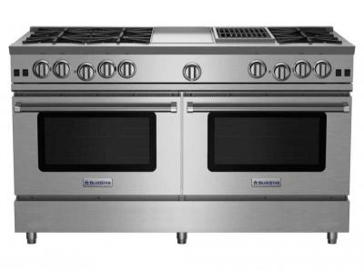 60" BlueStar RNB Series Gas Range with 12" Griddle & Charbroiler - RNB606GCBV2