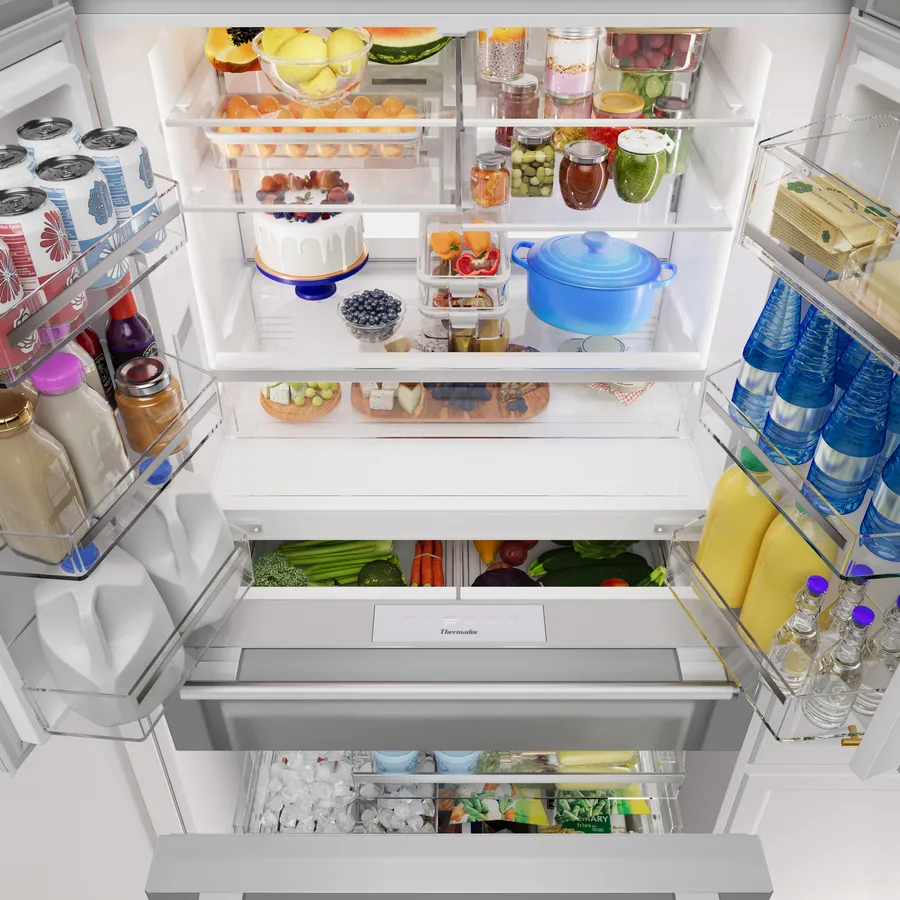 36" Thermador Masterpiece French Door Bottom Freezer Refrigerator - T36FL810NS