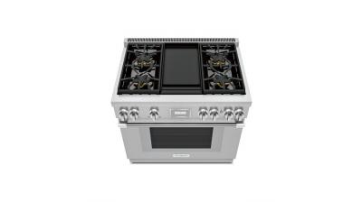 36" Thermador Pro Harmony  Standard Depth Gas Range - PRG364WDH