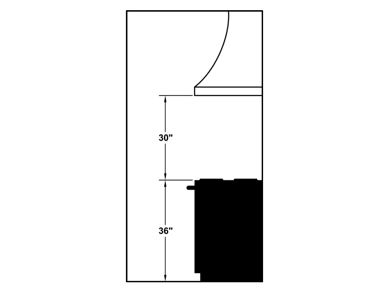 36" Vent-A-Hood Premier Magic Lung Designer Series Wall Mounted Range Hood - JDH236/C2AS