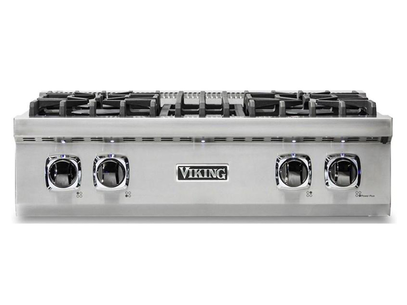 30" Viking 5 Series Gas Rangetop with TruPower Plus Burner - VRT5304BSSLP