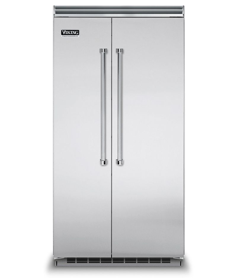 42" Viking Built In Counter Depth Side by Side Refrigerator with 25.32 cu. ft. Capacity -VCSB5423SS
