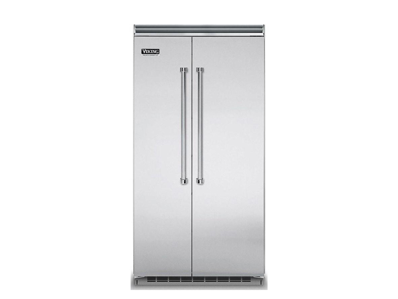 42" Viking Built In Counter Depth Side by Side Refrigerator with 25.32 cu. ft. Capacity -VCSB5423SS