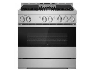 36"Jenn-Air Noir Gas Professional-Style Range With Infrared Grill - JGRP636HM