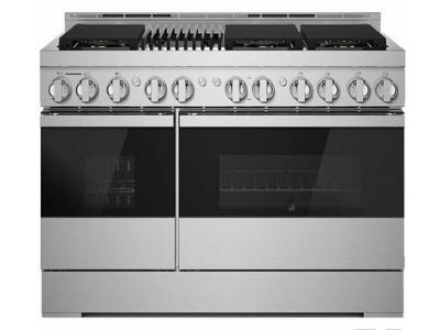 48" Jenn-Air 6.3 Cu. Ft. Noir Gas Professional-Style Range With Infrared Grill - JGRP648HM